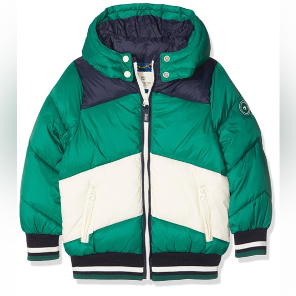 Scotch & Soda scotch shrunk boys puffer warm hooded jacket